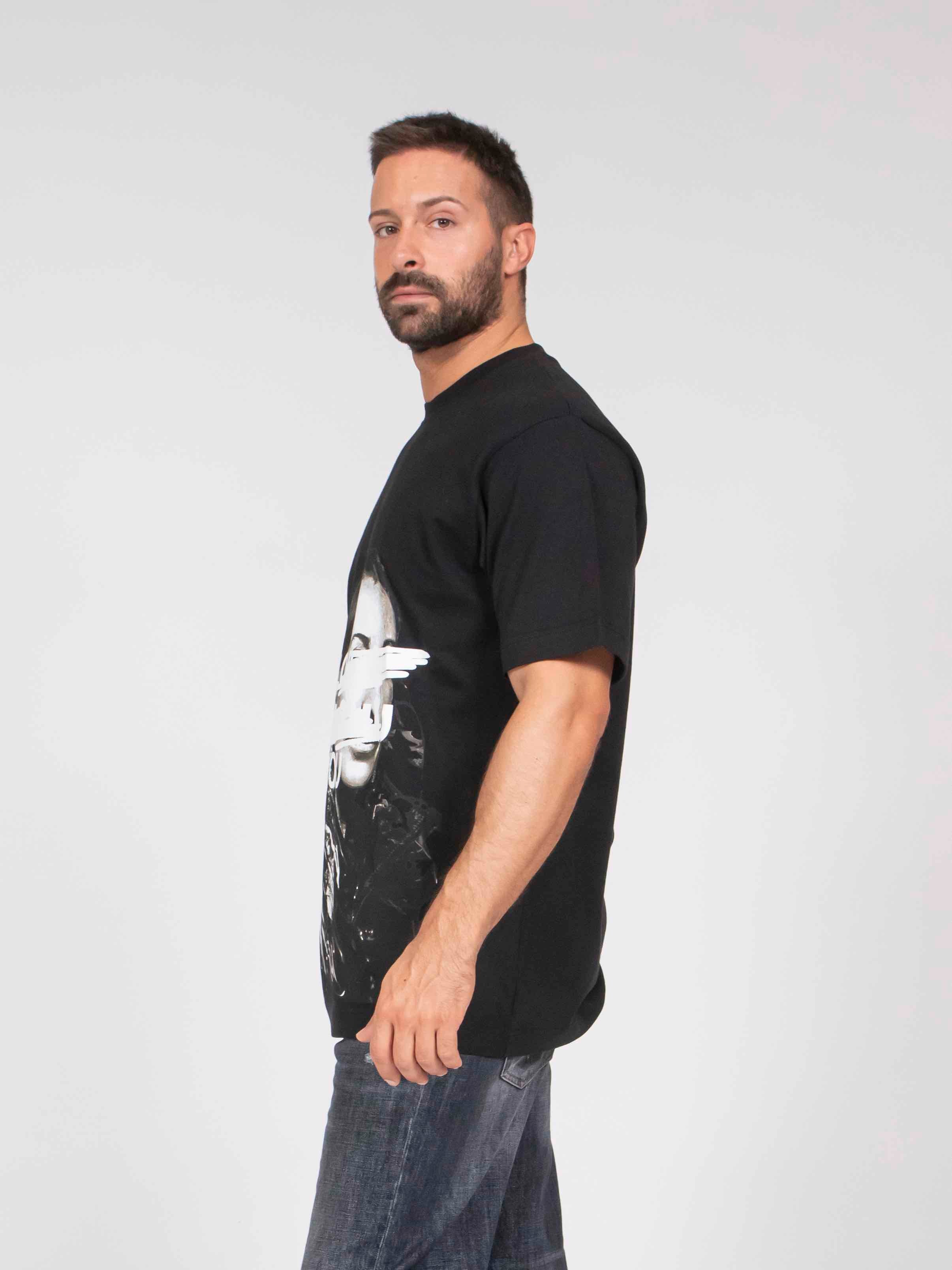 Elite' T-shirt Over Serigraphy BLACK