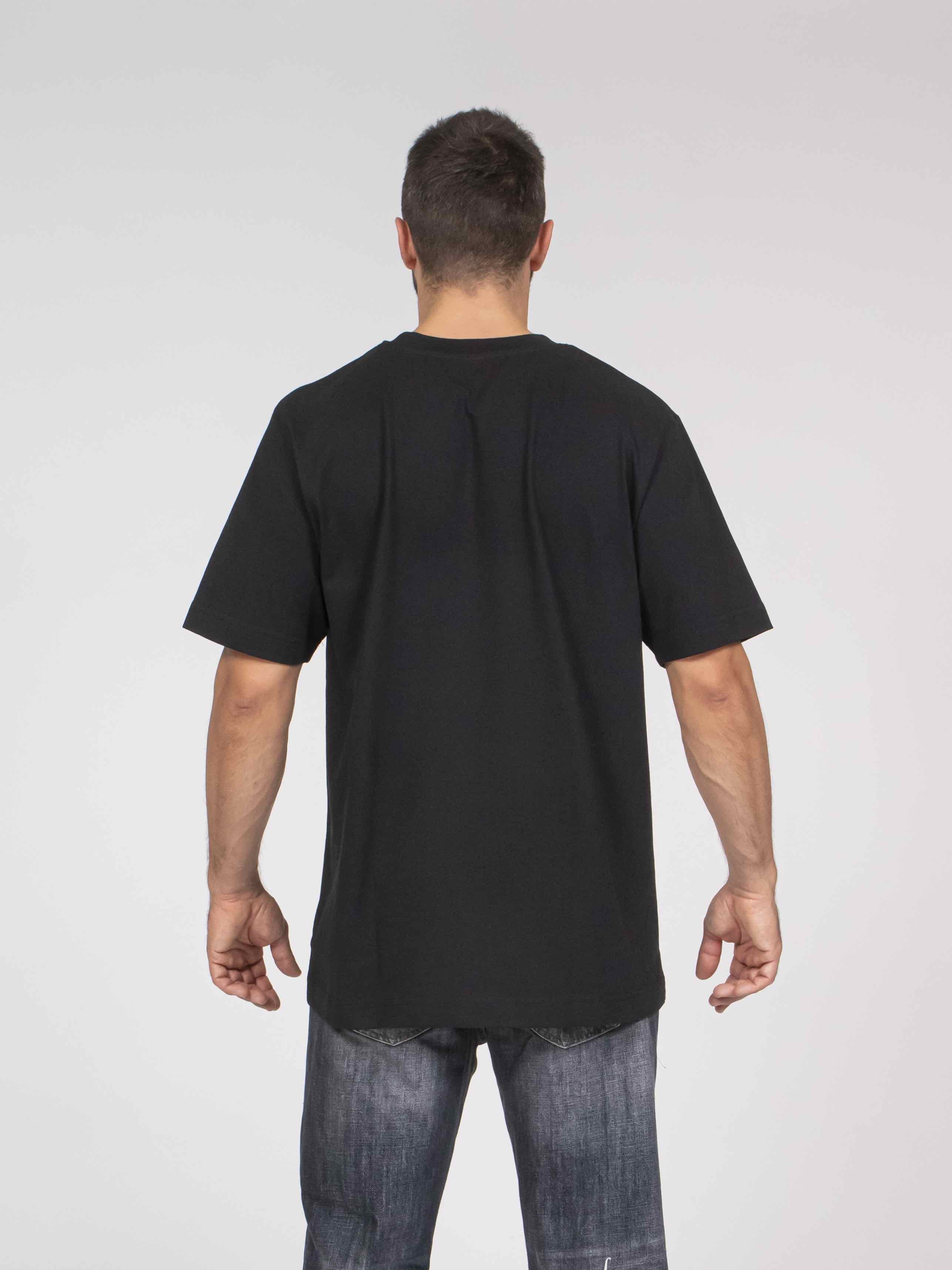 Elite' T-shirt Over Serigraphy BLACK