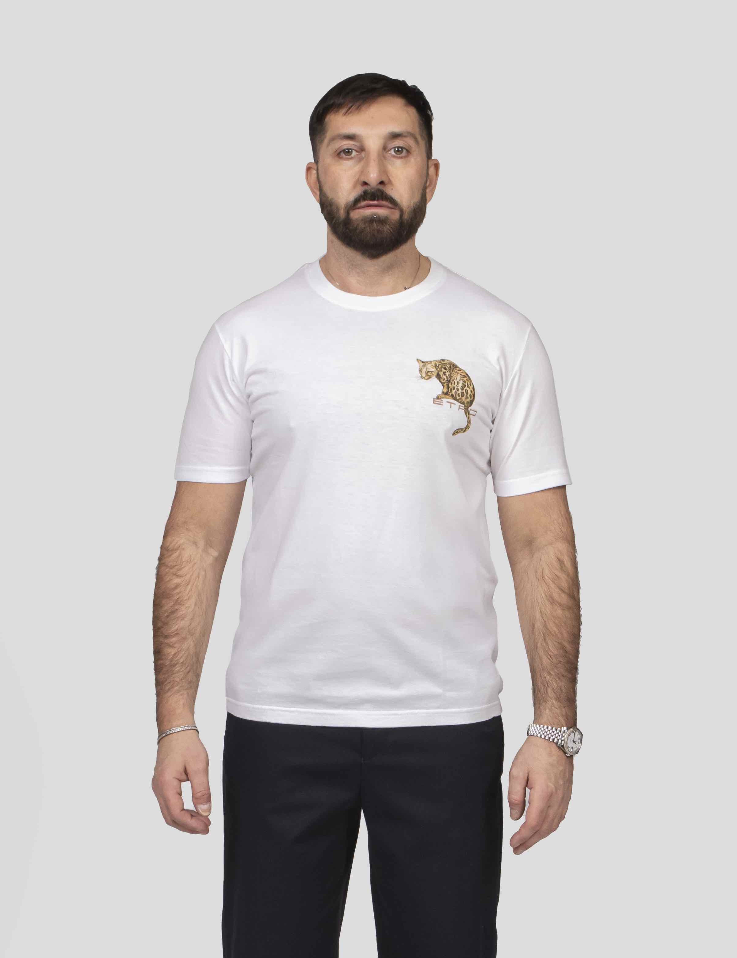Etro T-shirt Roma W0001 BIANCO NATURALE
