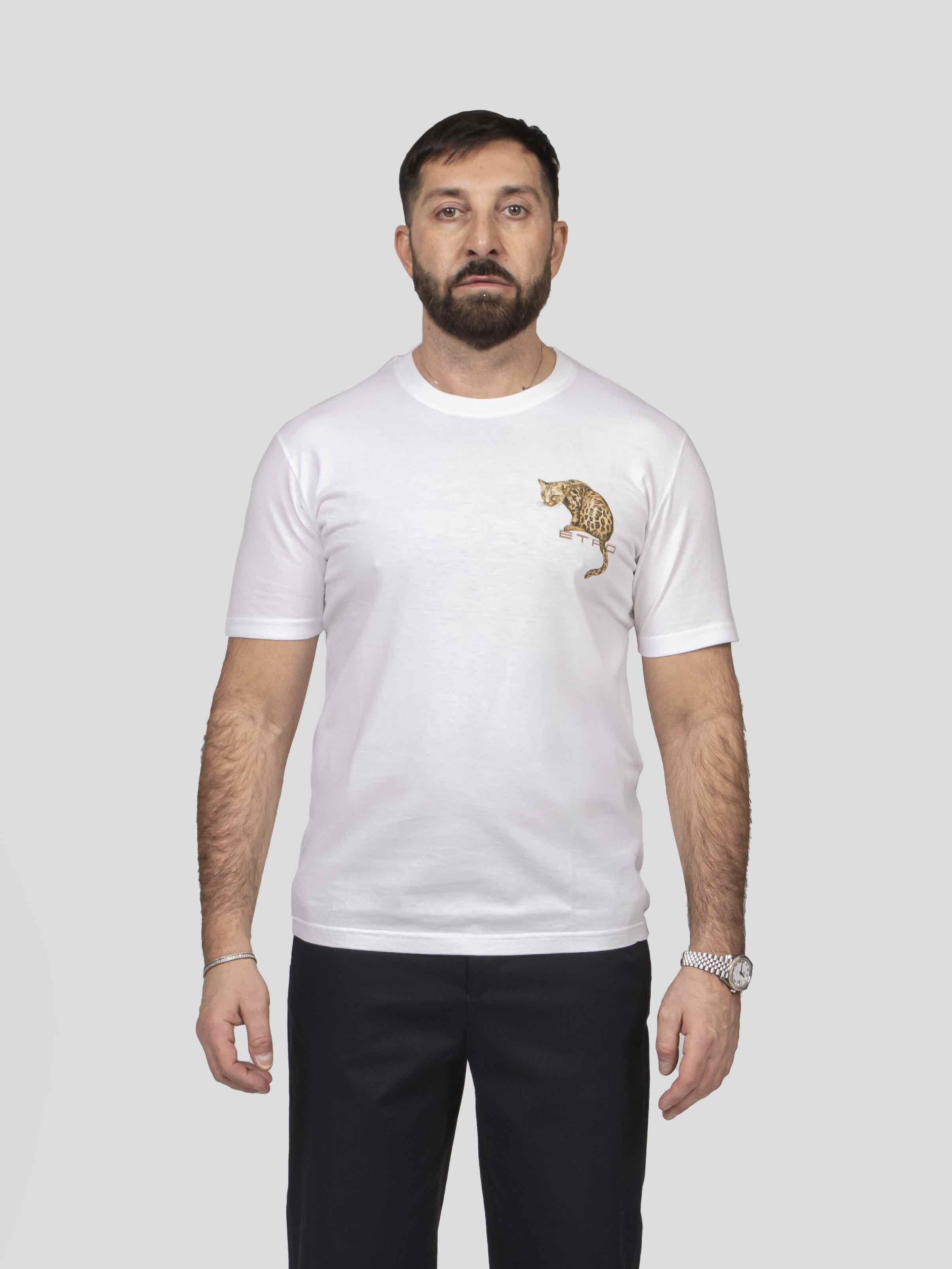 Etro T-shirt Roma W0001 BIANCO NATURALE