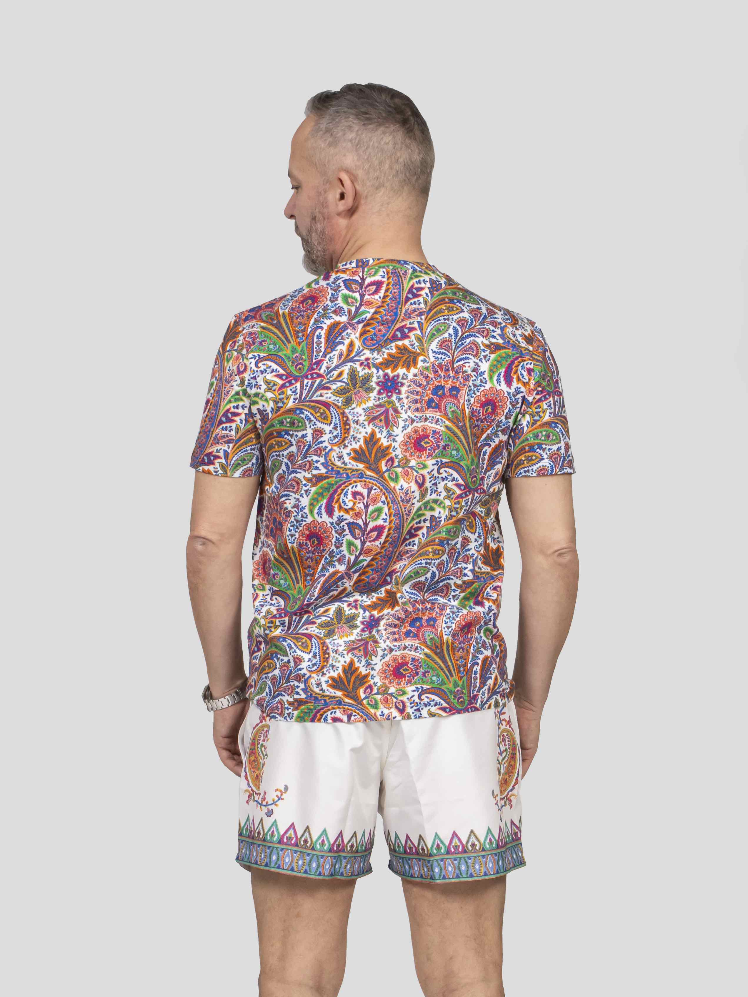 Etro T-shirt Roma X0800 F.DO BIANCO