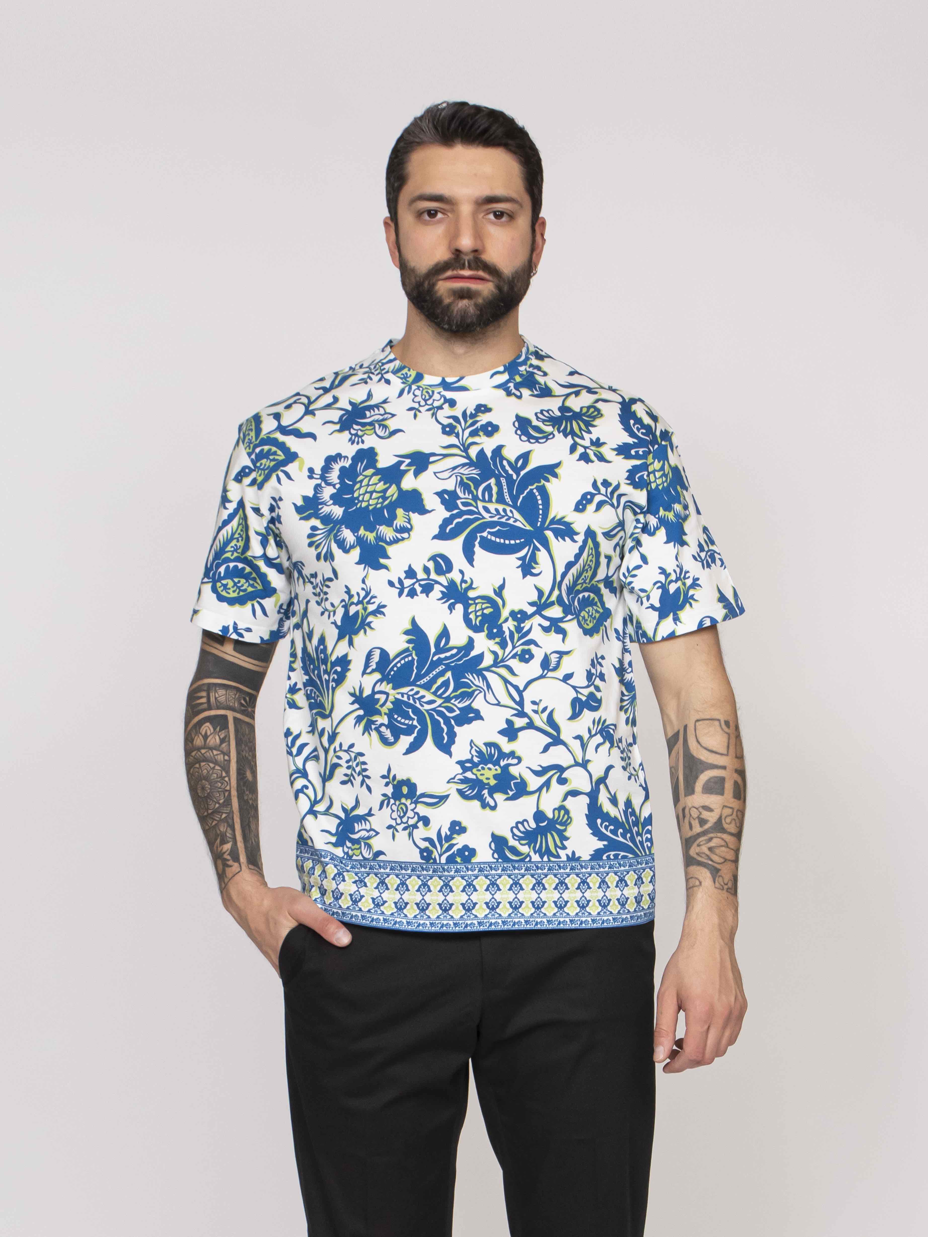 Etro T-shirt Soho X0800 F.DO BIANCO