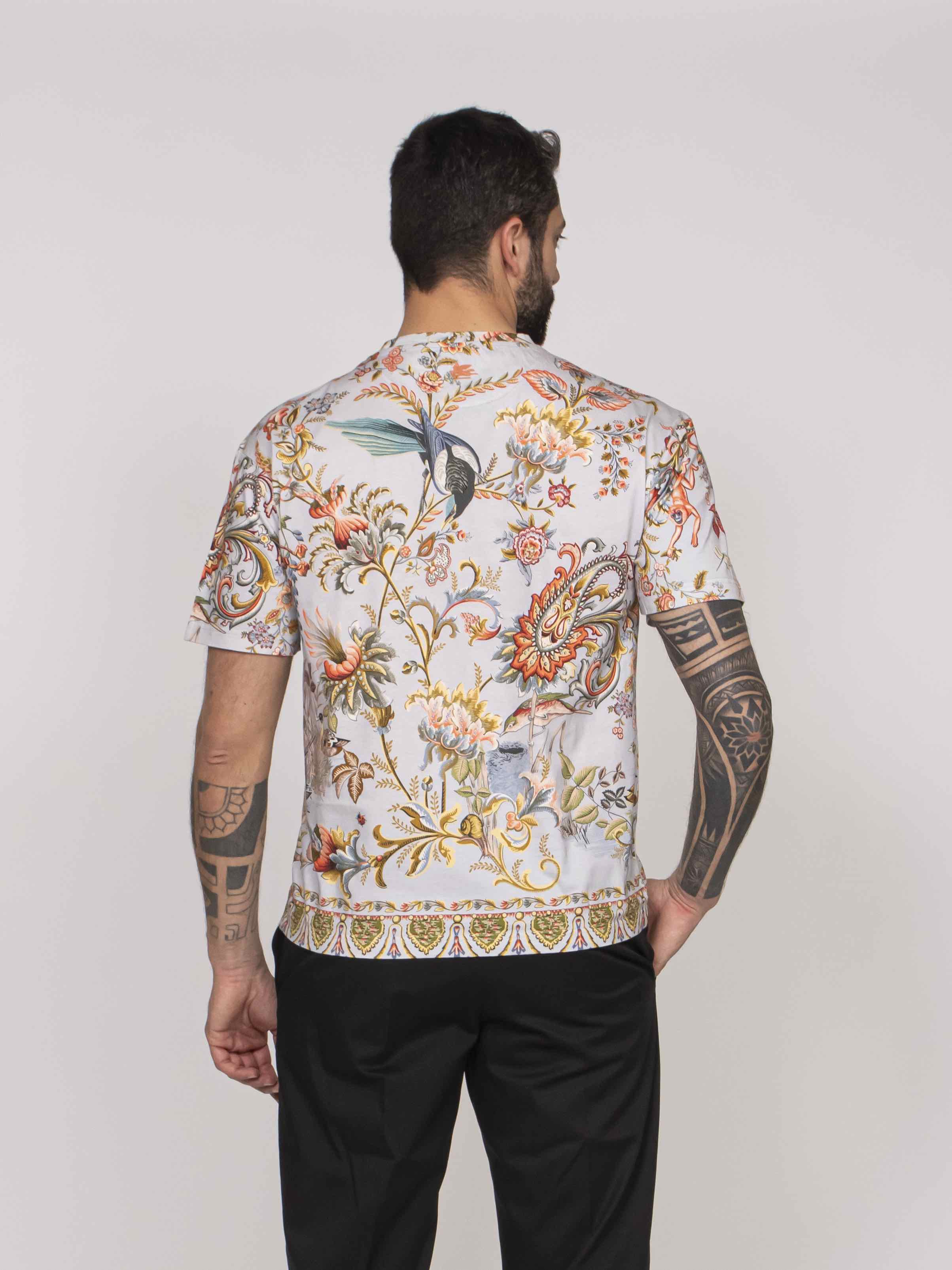 Etro T-shirt Soho X0880 F.DO AZZURRO