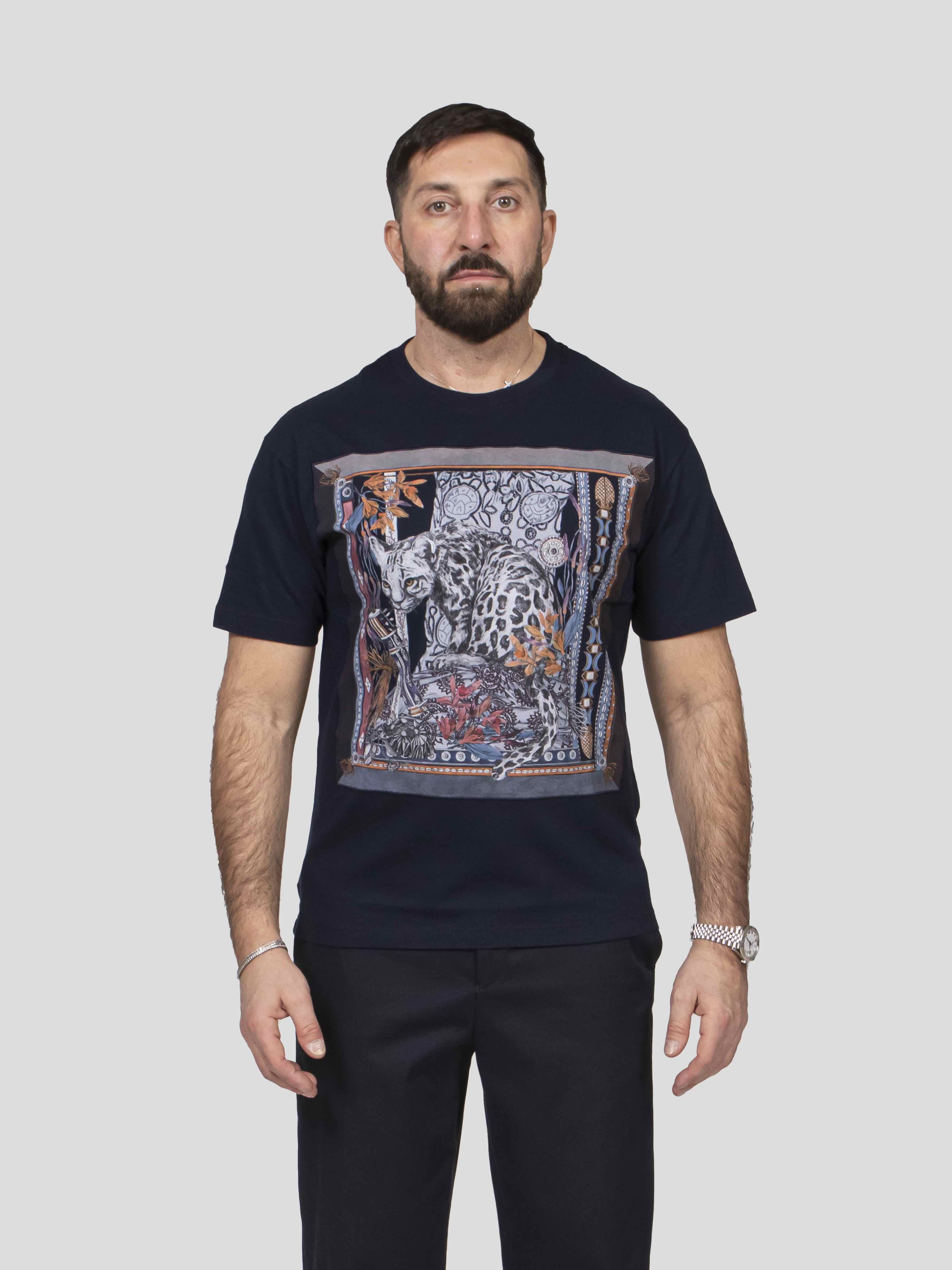 Etro T-shirt Soho X0883 F.DO BLU