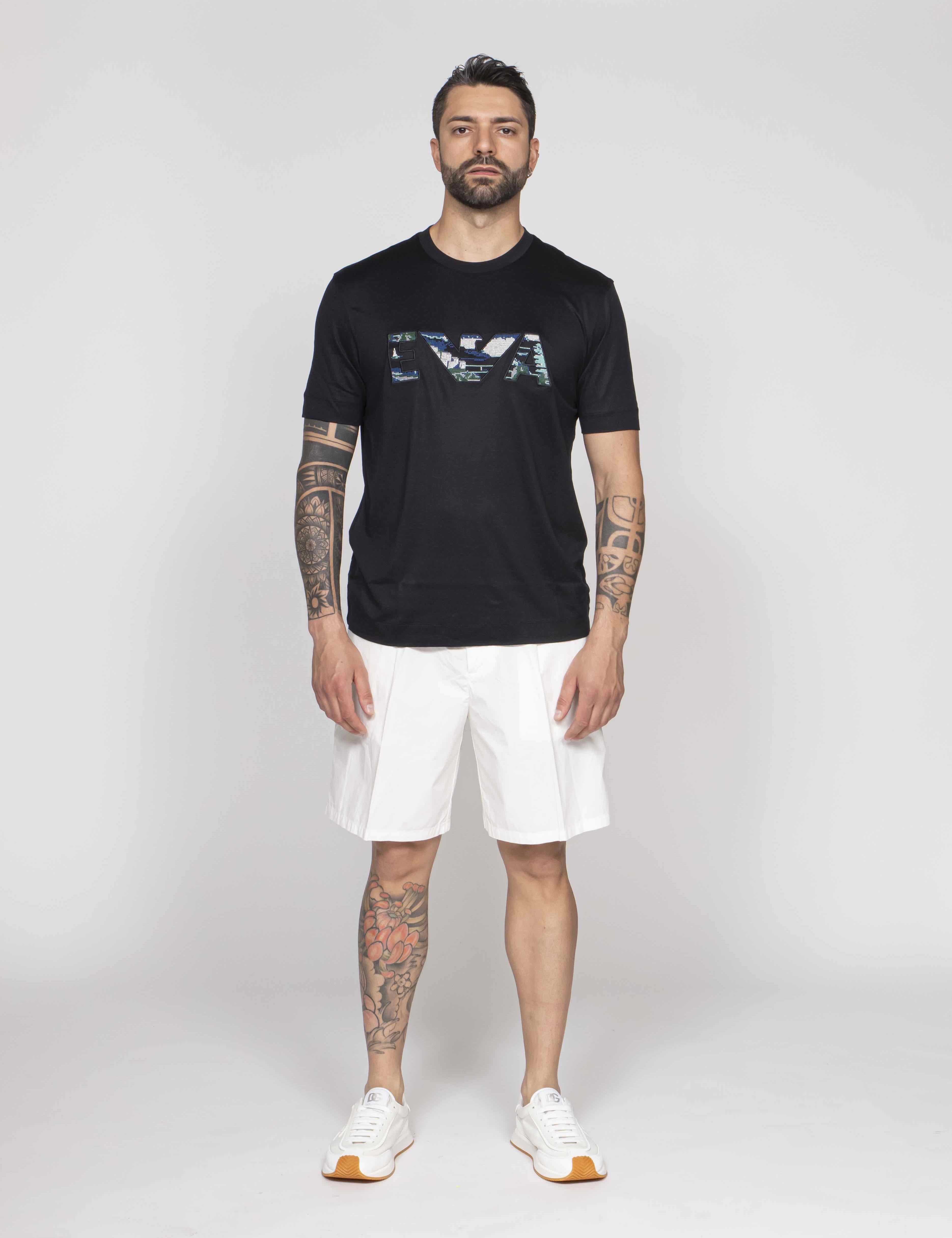 Emporio Armani T-shirt UB118 BLUE NAVY