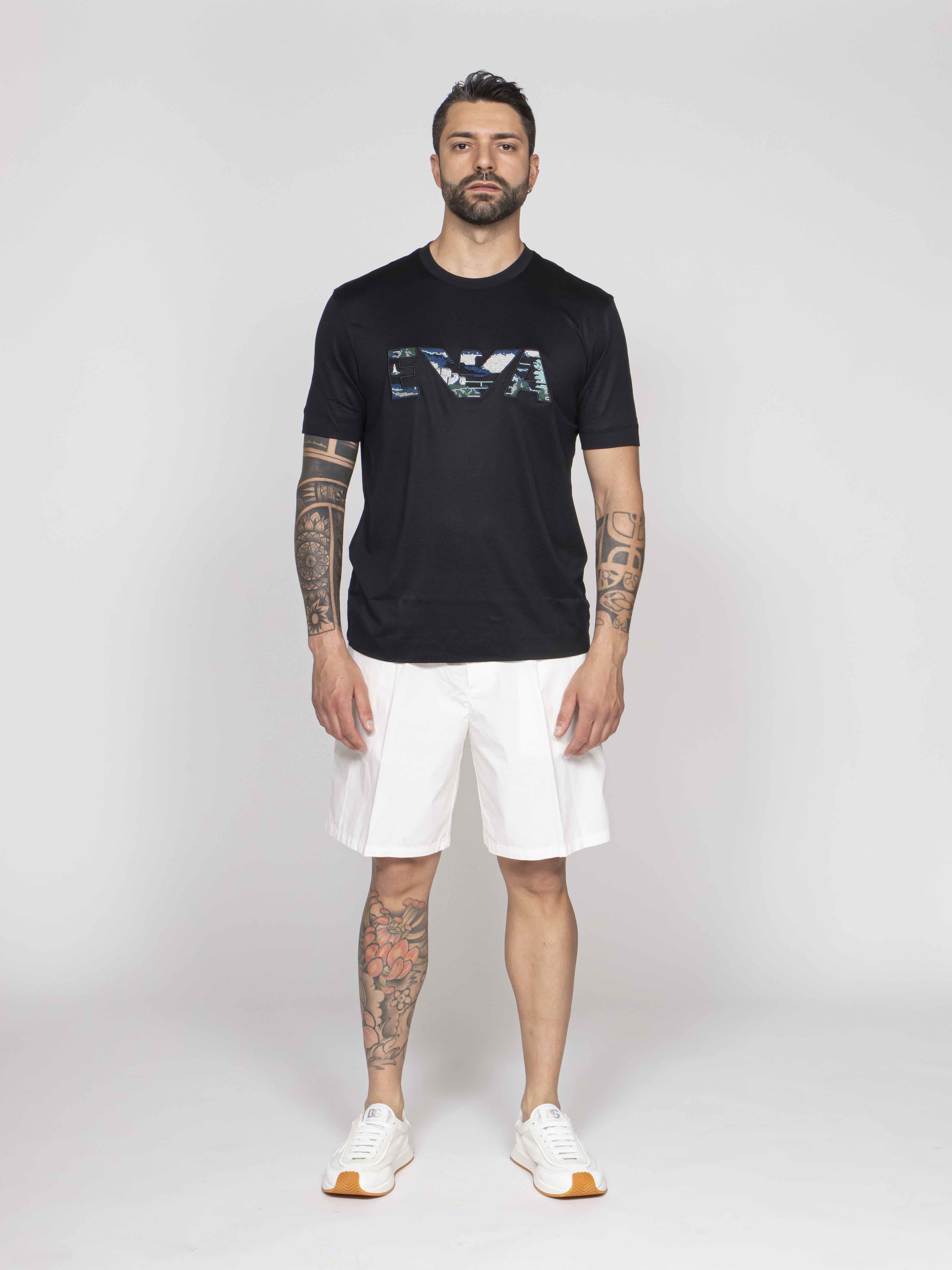 Emporio Armani T-shirt UB118 BLUE NAVY