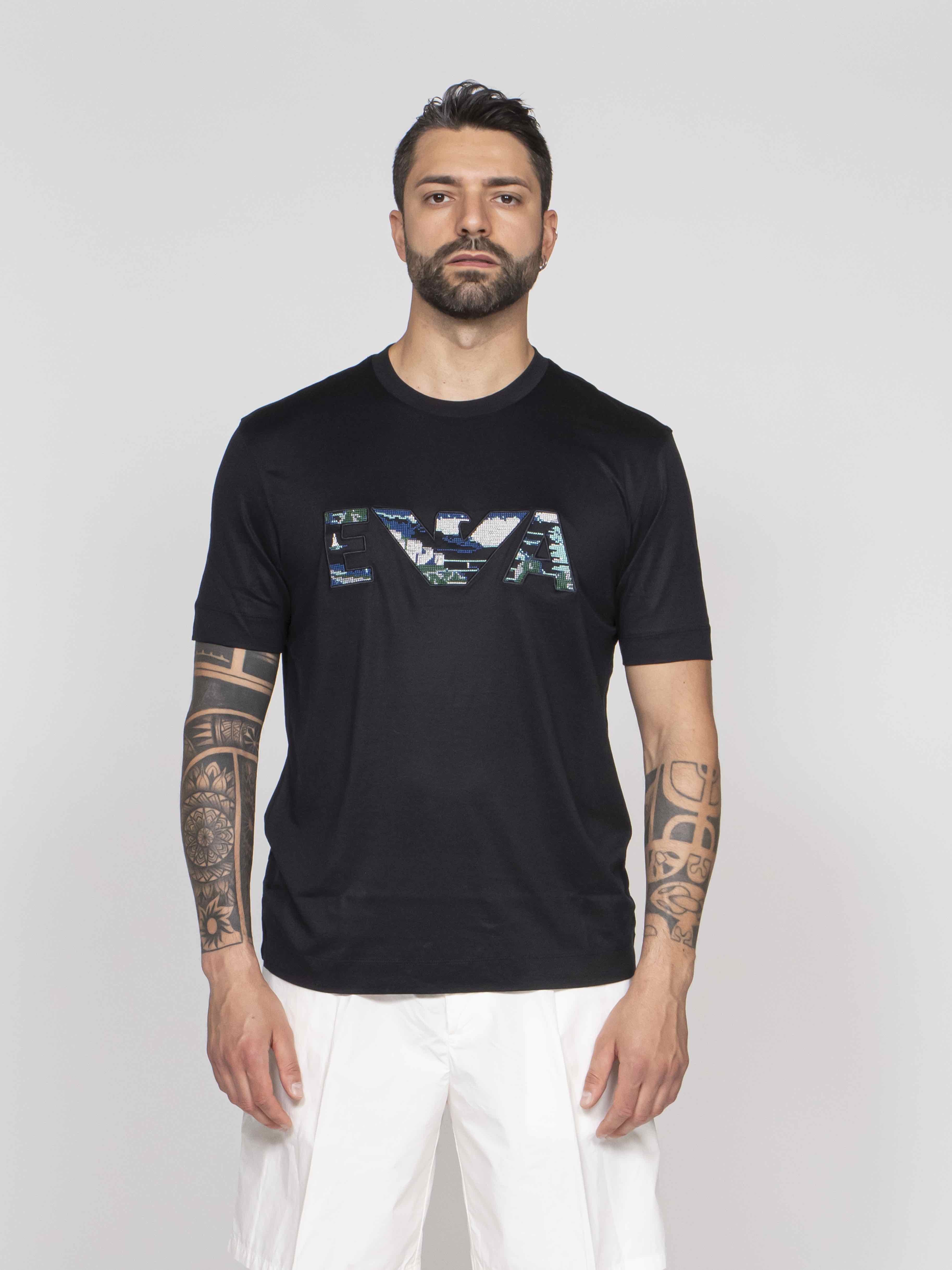 Emporio Armani T-shirt UB118 BLUE NAVY