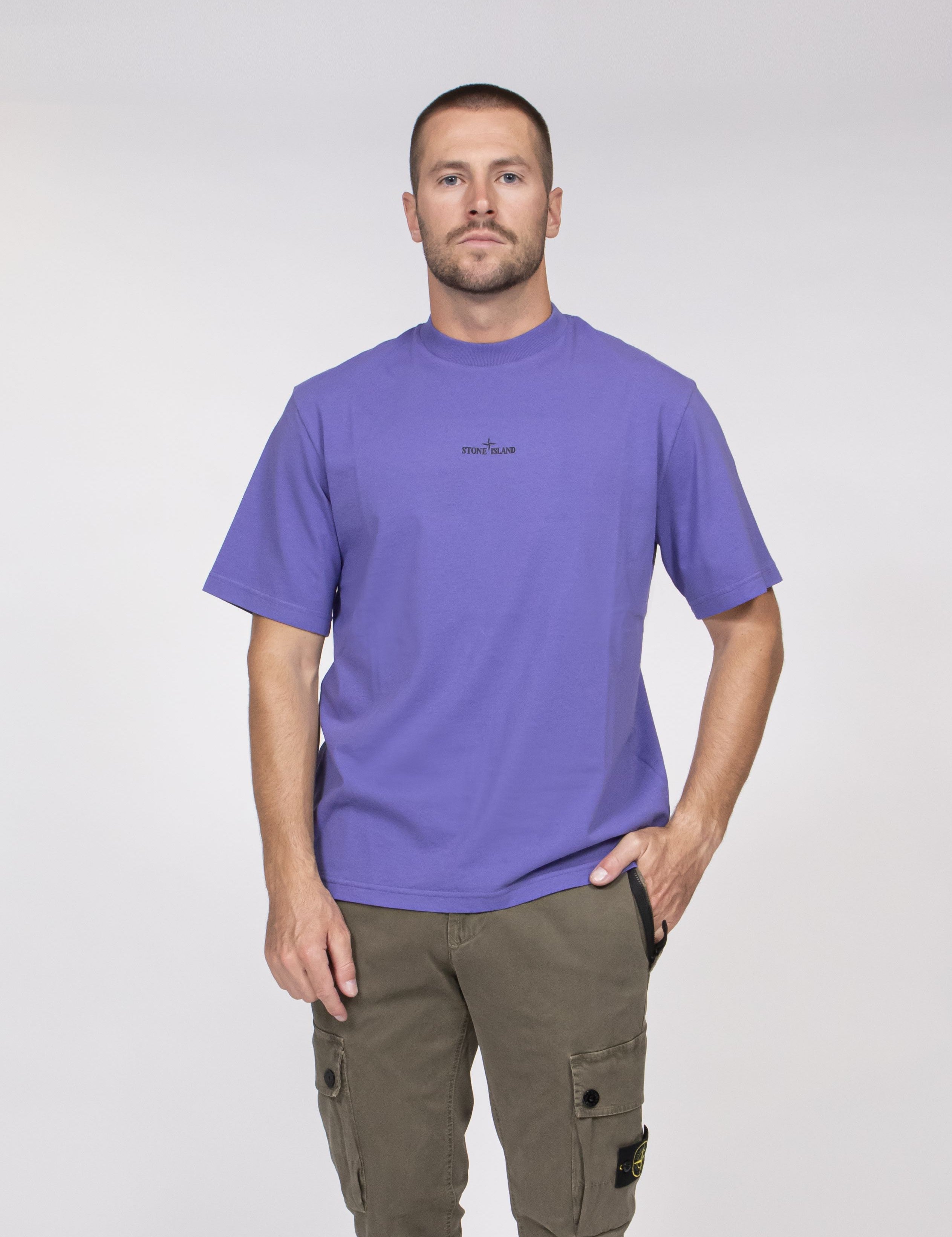 Stone Island T-shirt V0047 LAVANDER