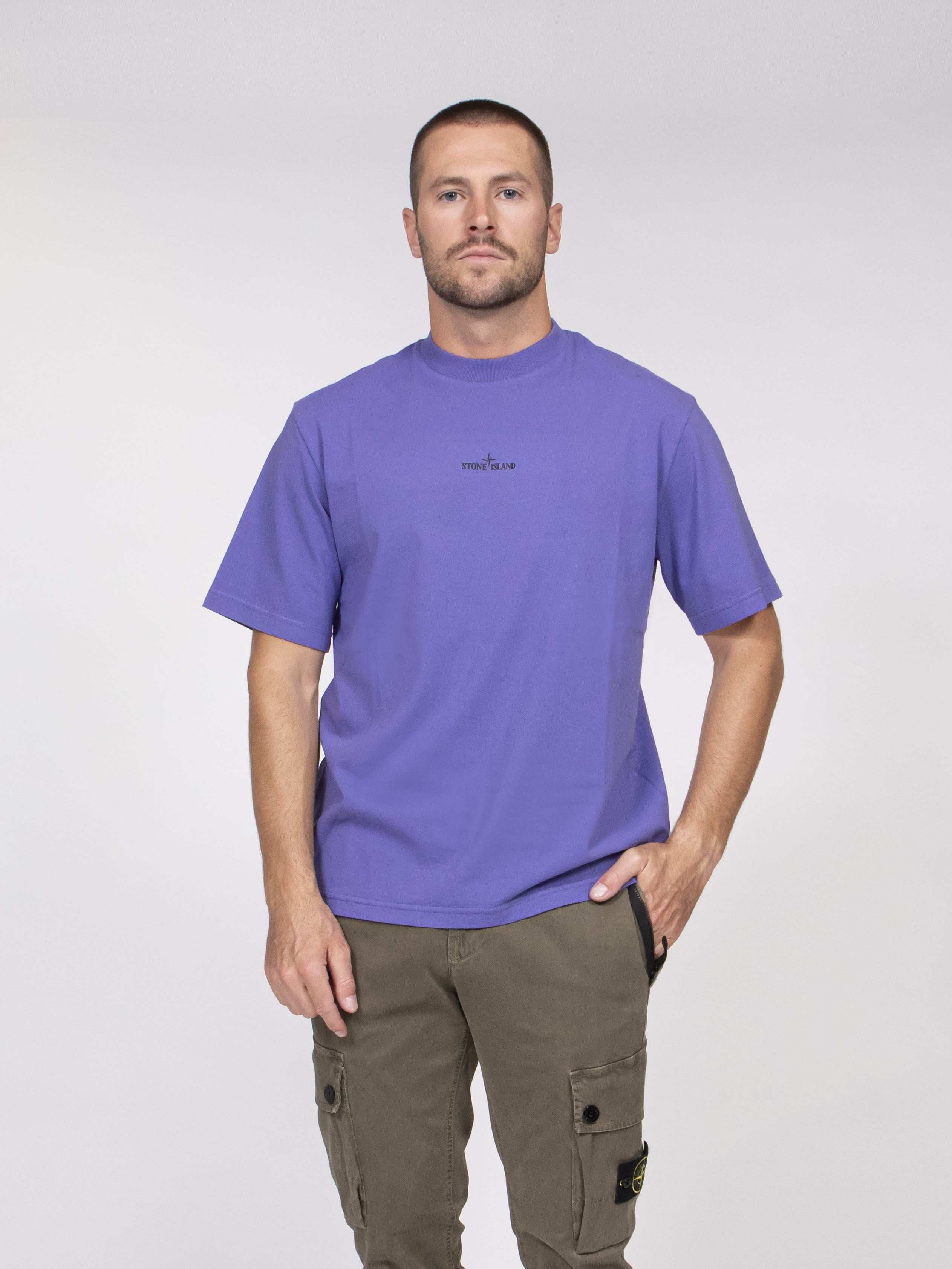 Stone Island T-shirt V0047 LAVANDER