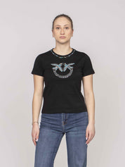 Pinko T-shirt ZE2 NERO/AZZURRO