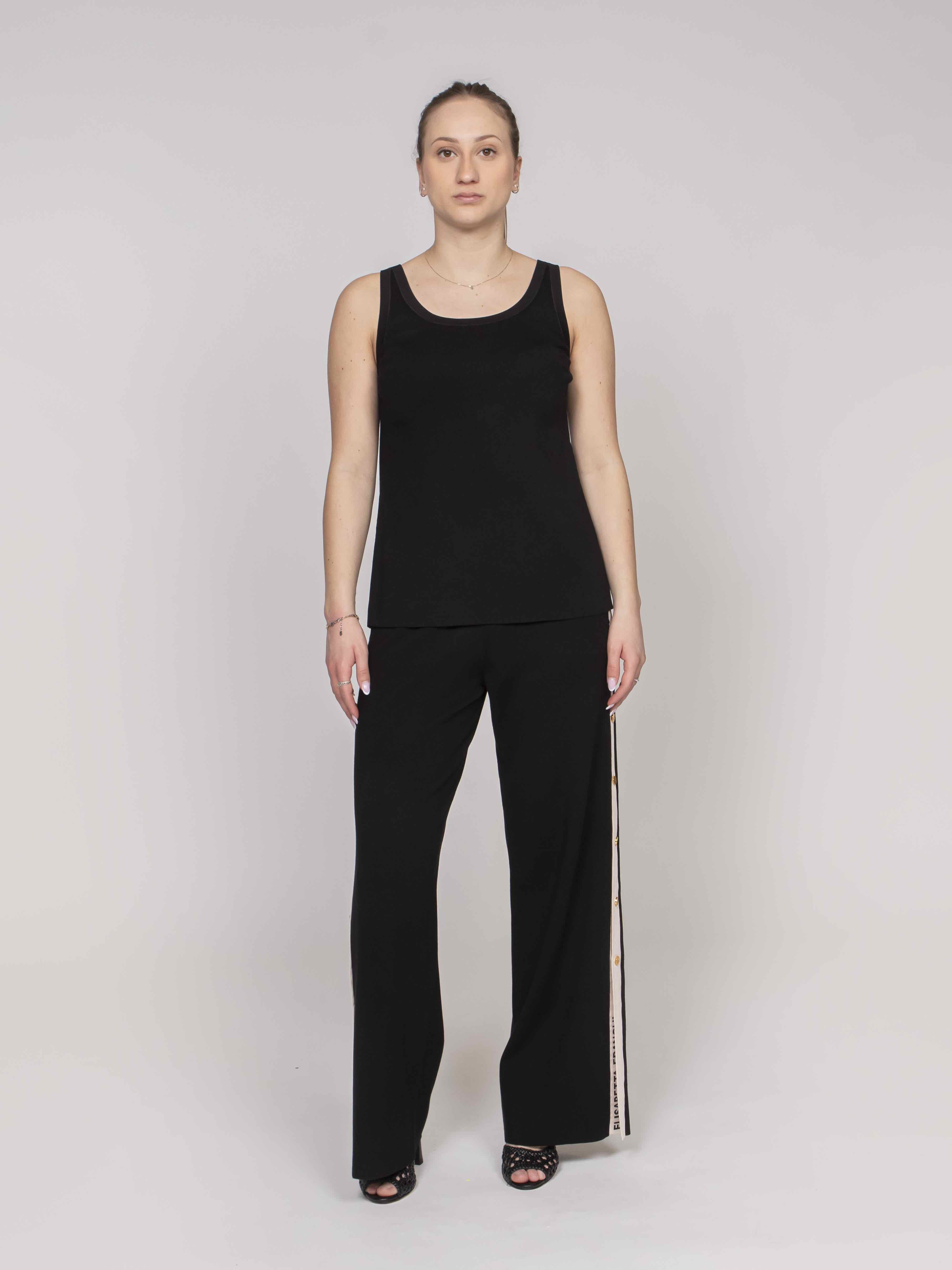 Elisabetta Franchi Top 685 NERO/BURRO
