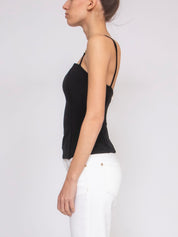 Versace Jeans Top Cady Tecno Light 899 BLACK