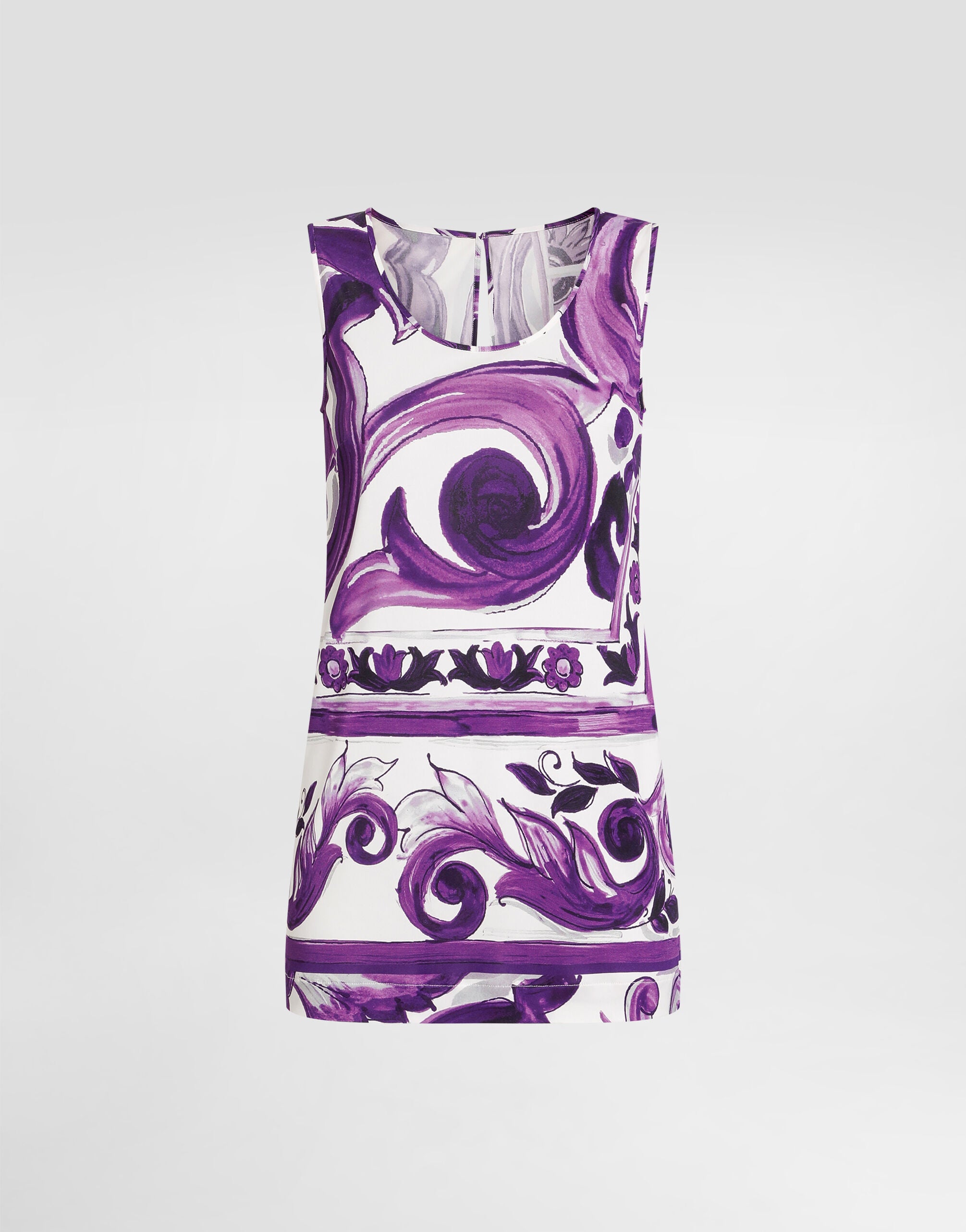 Dolce & Gabbana Top IP3TN MIX MAIOLICA VIOLA