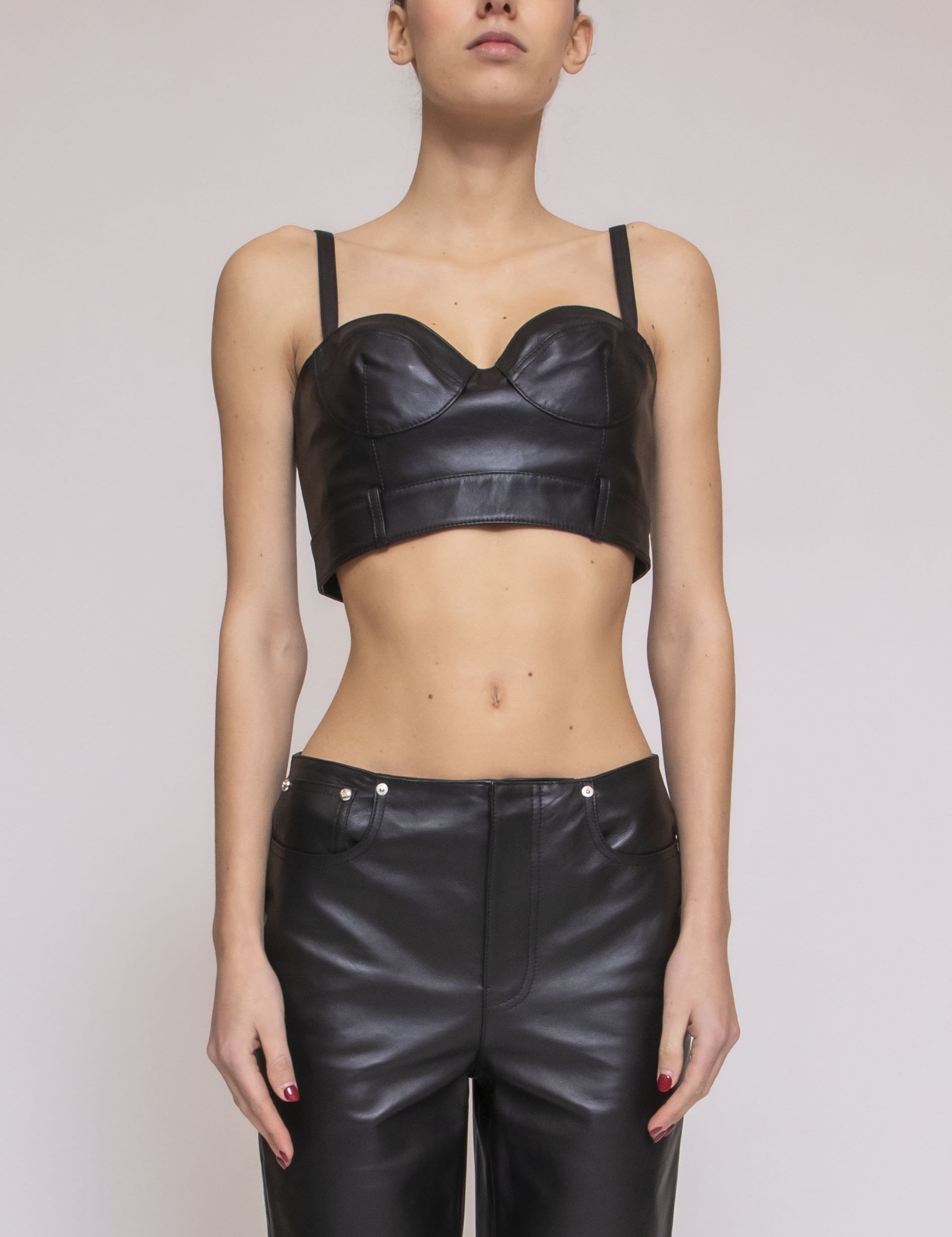 Moschino Top Pelle J3707 8715 0555 NERO