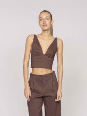 Pinko Top Rubye L78 MARRONE TERRA
