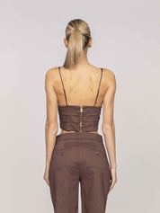 Pinko Top Rubye L78 MARRONE TERRA