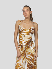 Just Cavalli Top Slim 638 GOLDEN PALM