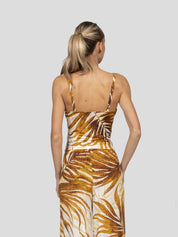 Just Cavalli Top Slim 638 GOLDEN PALM