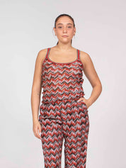 Missoni Top Tank S4175 RED BLACK