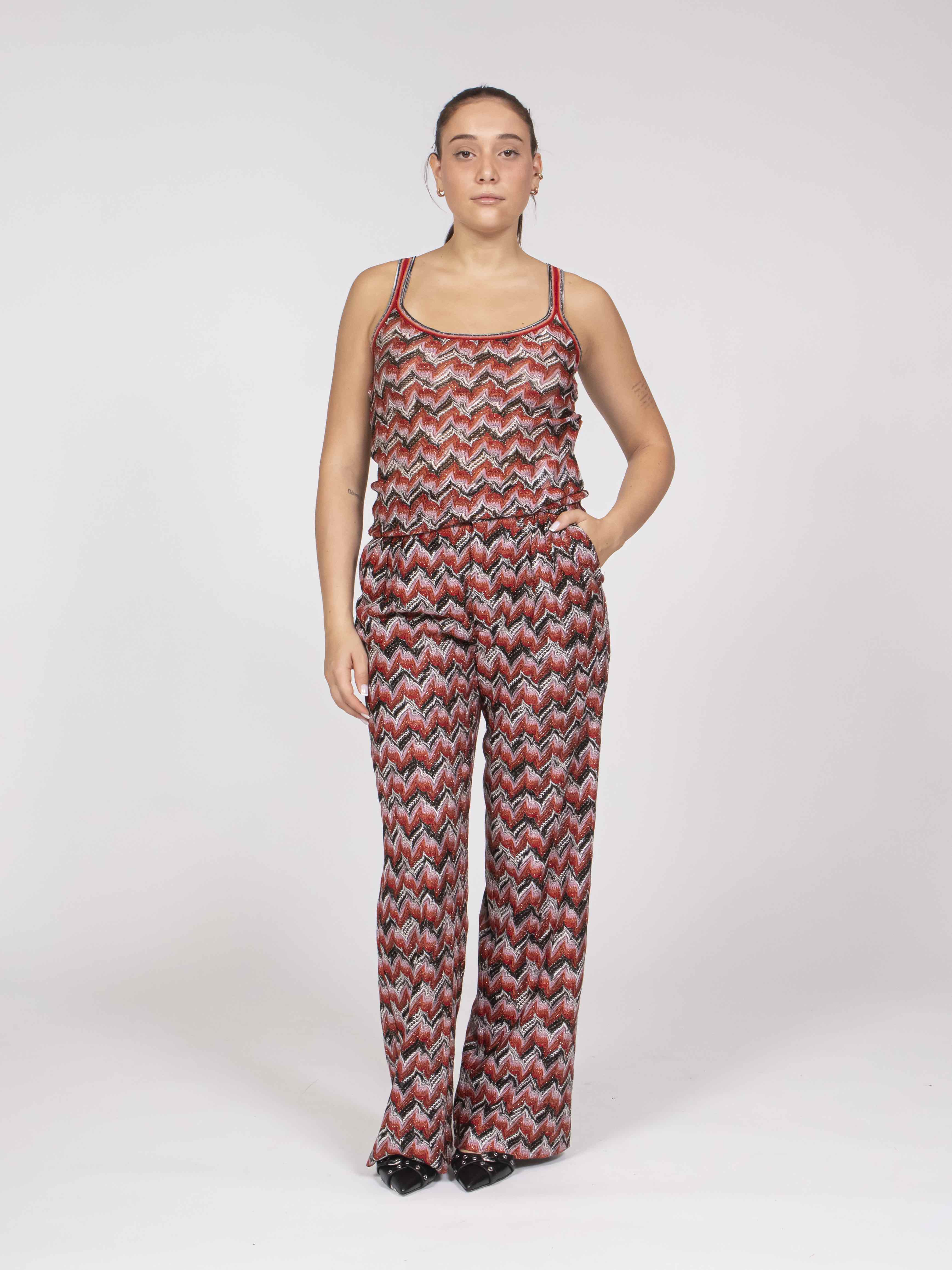 Missoni Top Tank S4175 RED BLACK