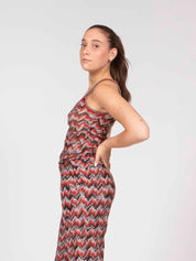 Missoni Top Tank S4175 RED BLACK