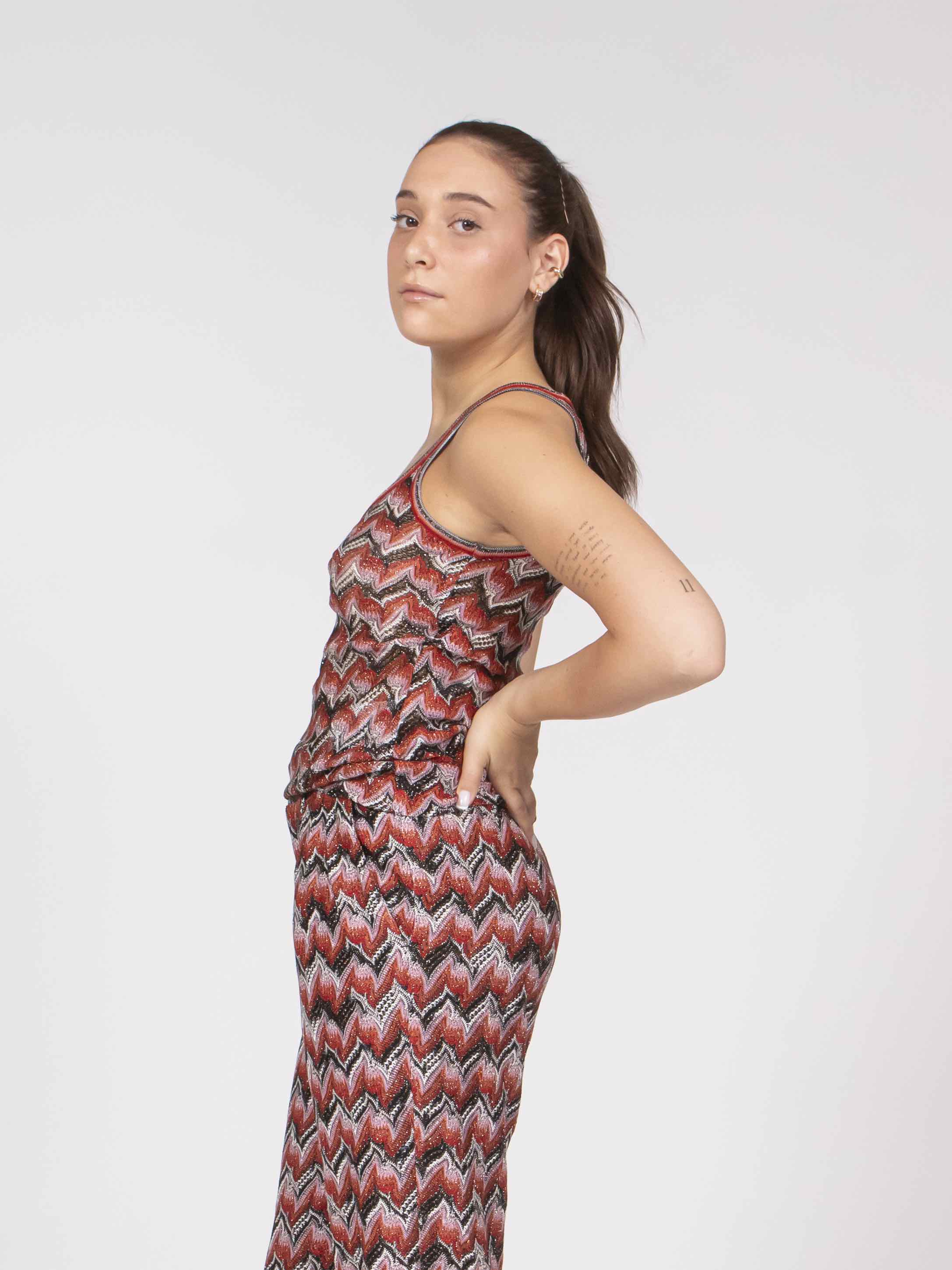 Missoni Top Tank S4175 RED BLACK