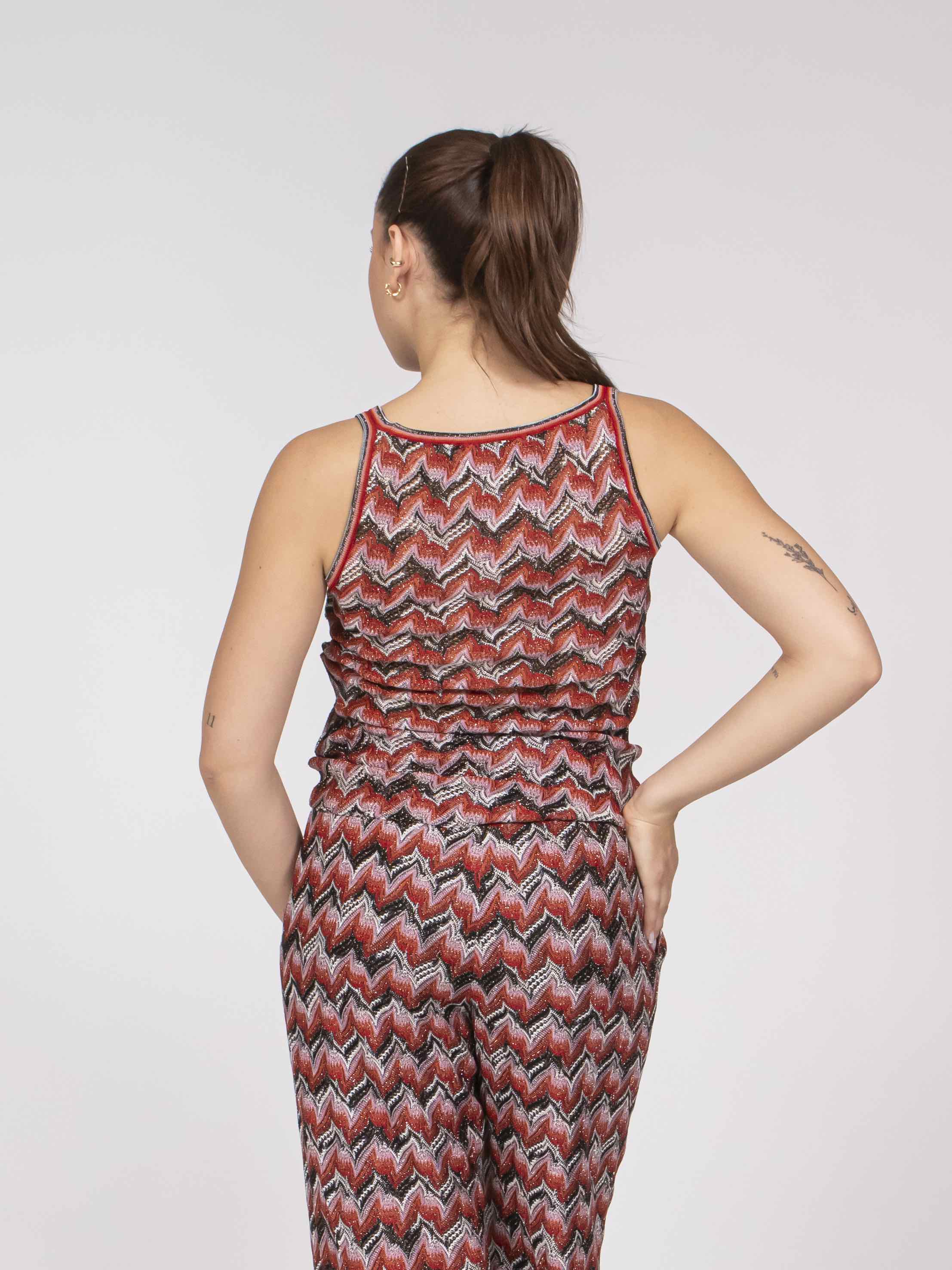 Missoni Top Tank S4175 RED BLACK