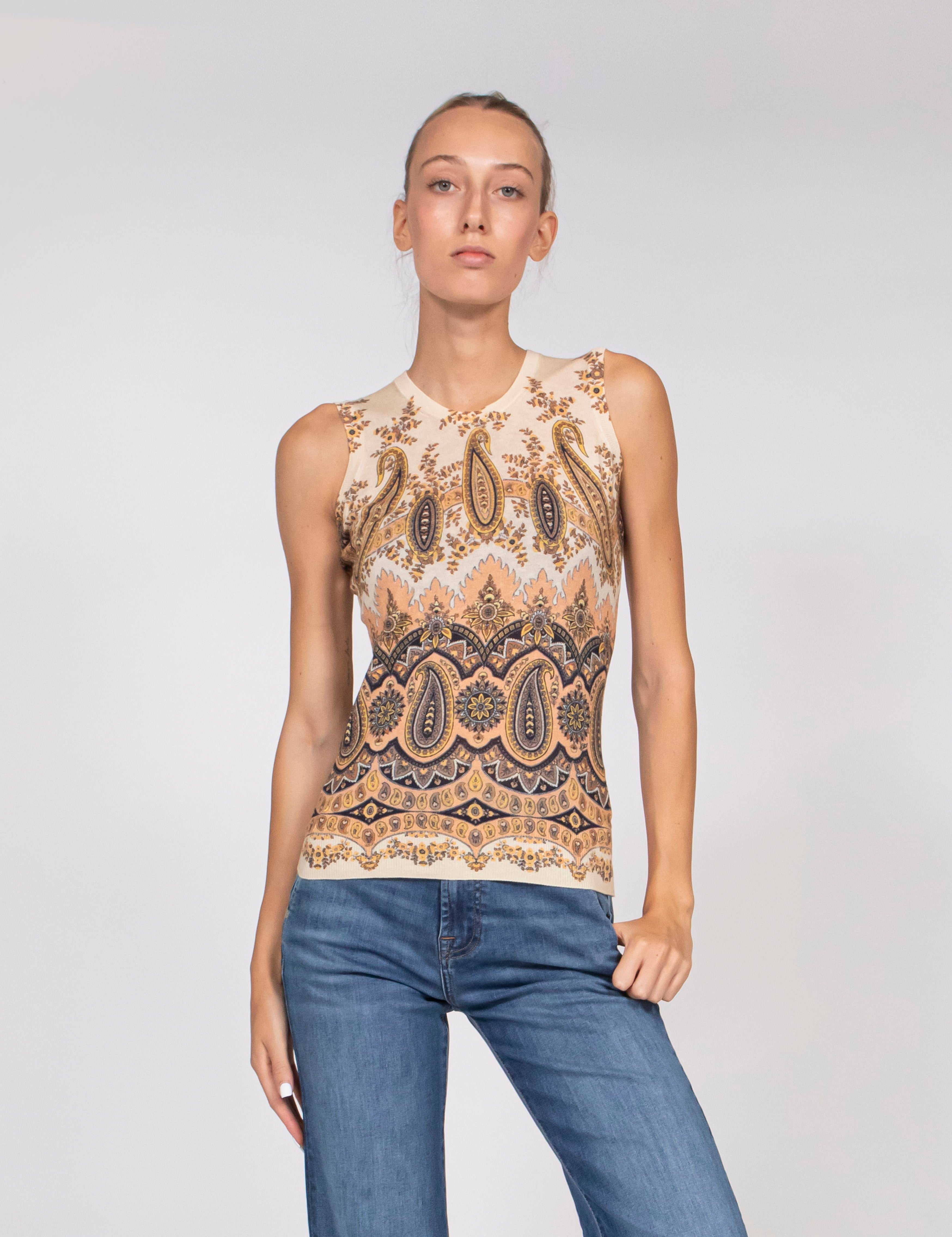 Etro Top X0822 FANTASIA BEIGE