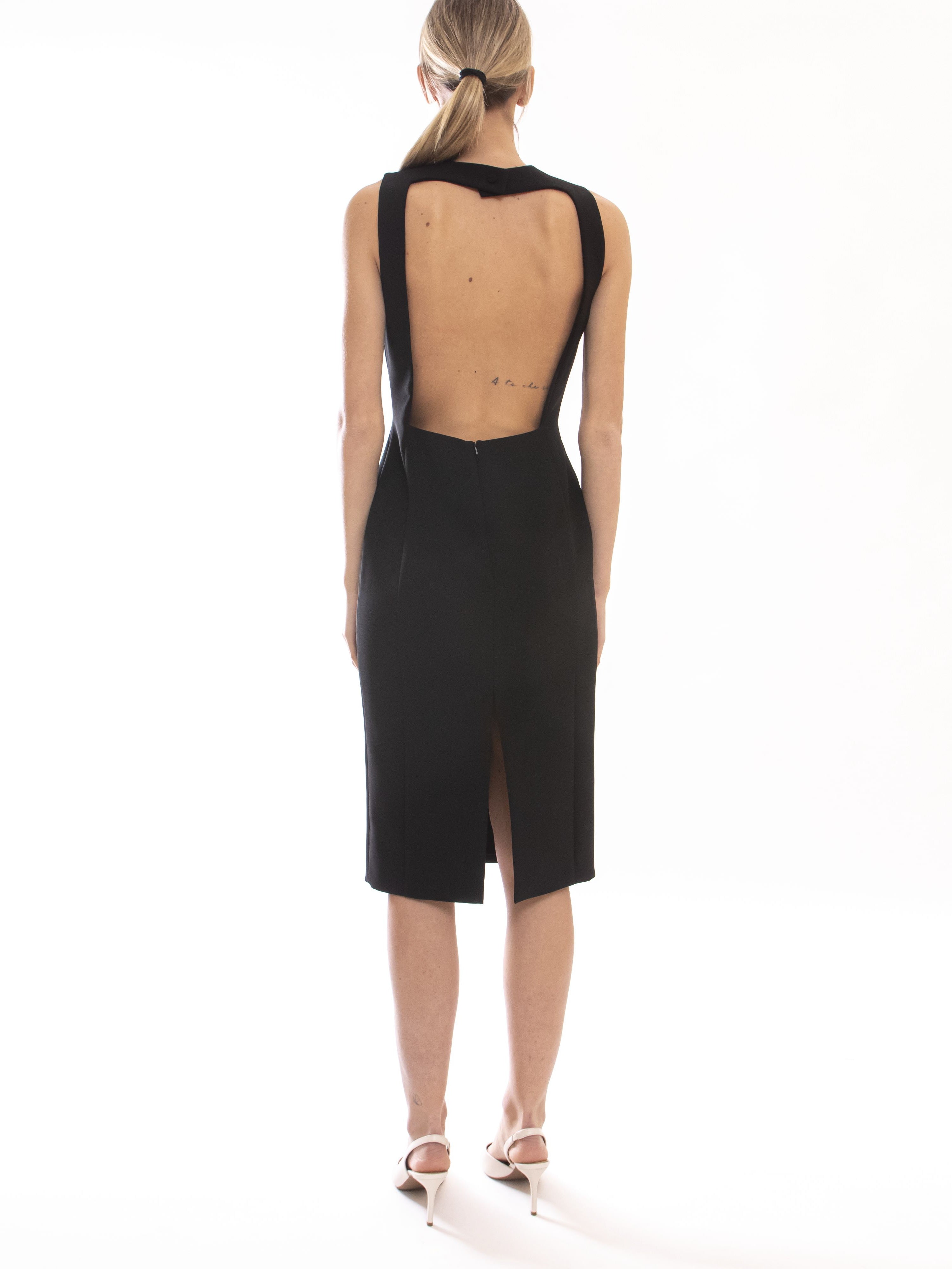 ワンピース MOSCHINO JEANS Woman Dress Black 04053225 0555 Moschino Jeans Women's Dress 0555 Black – Vanda Boutique