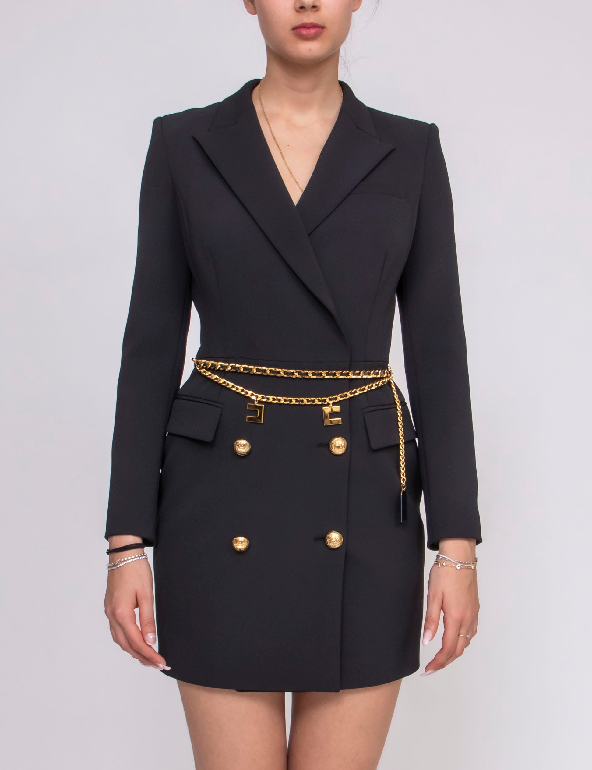Elisabetta Franchi Vestito Ab65746e2 110 NERO