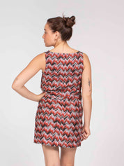 Missoni Vestito Corto Senza Maniche S4175  RED BLACK