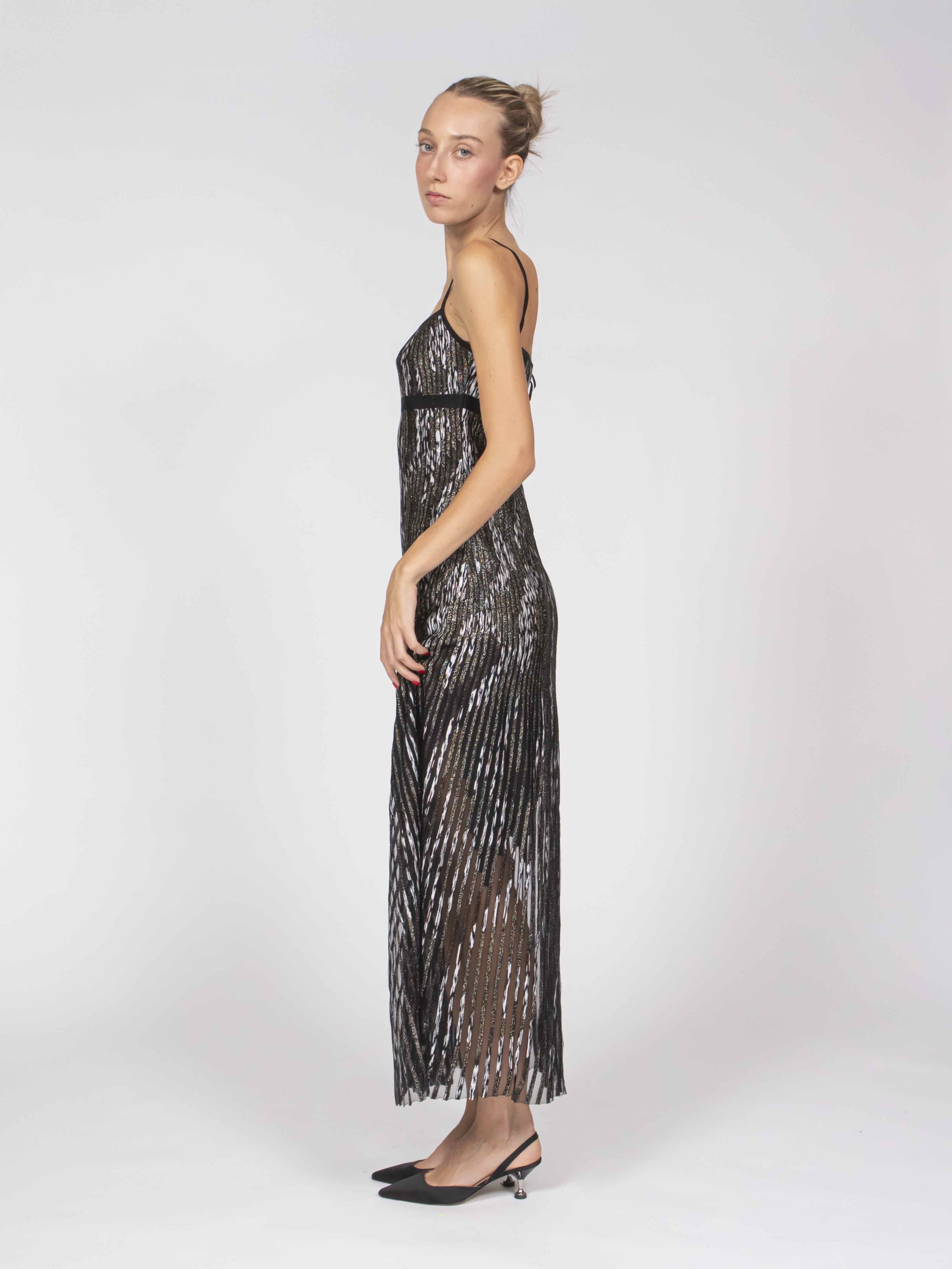 Missoni Vestito Sleeveless Long SM9T2 BASE BROWN WHT