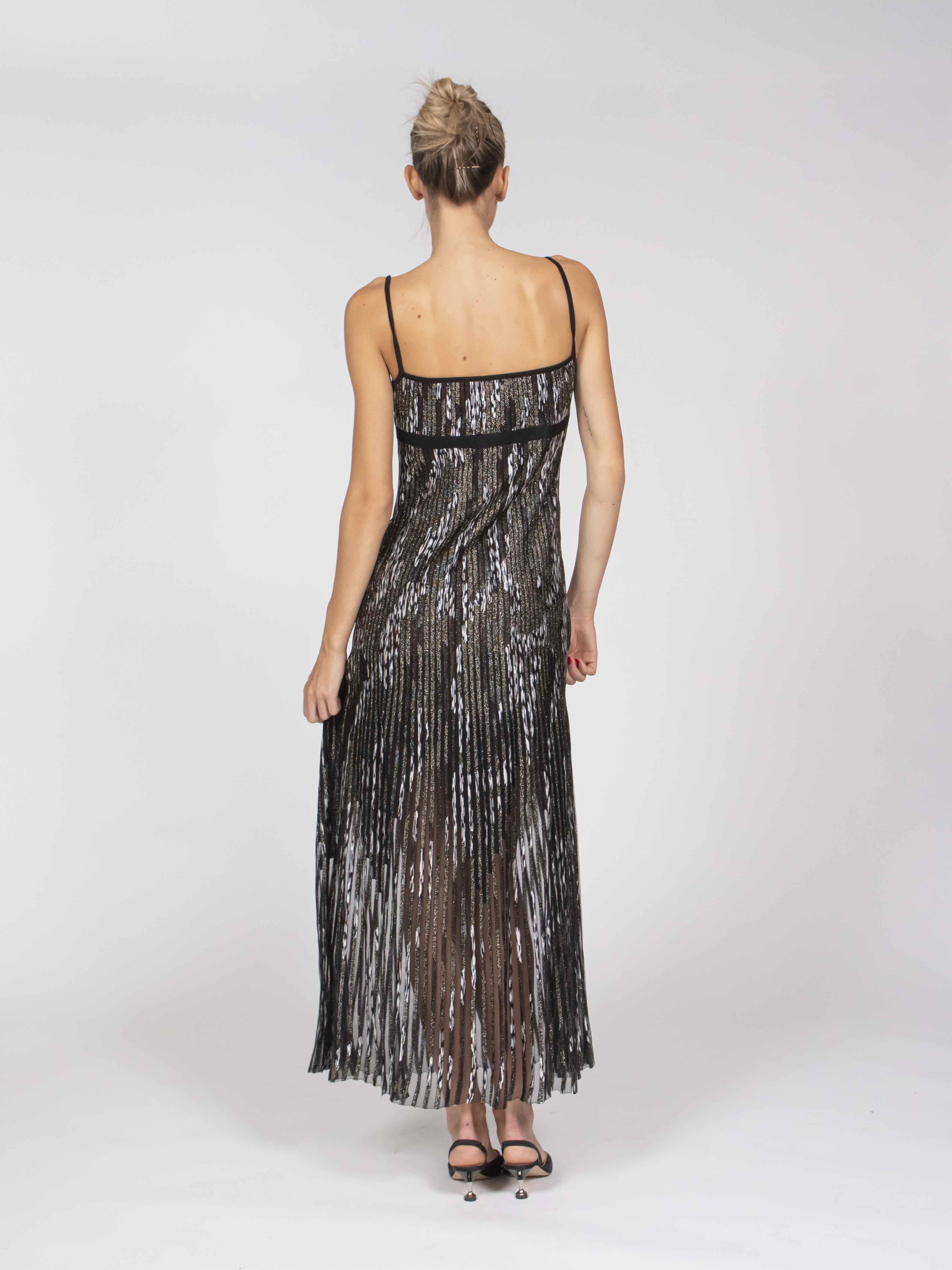 Missoni Vestito Sleeveless Long SM9T2 BASE BROWN WHT